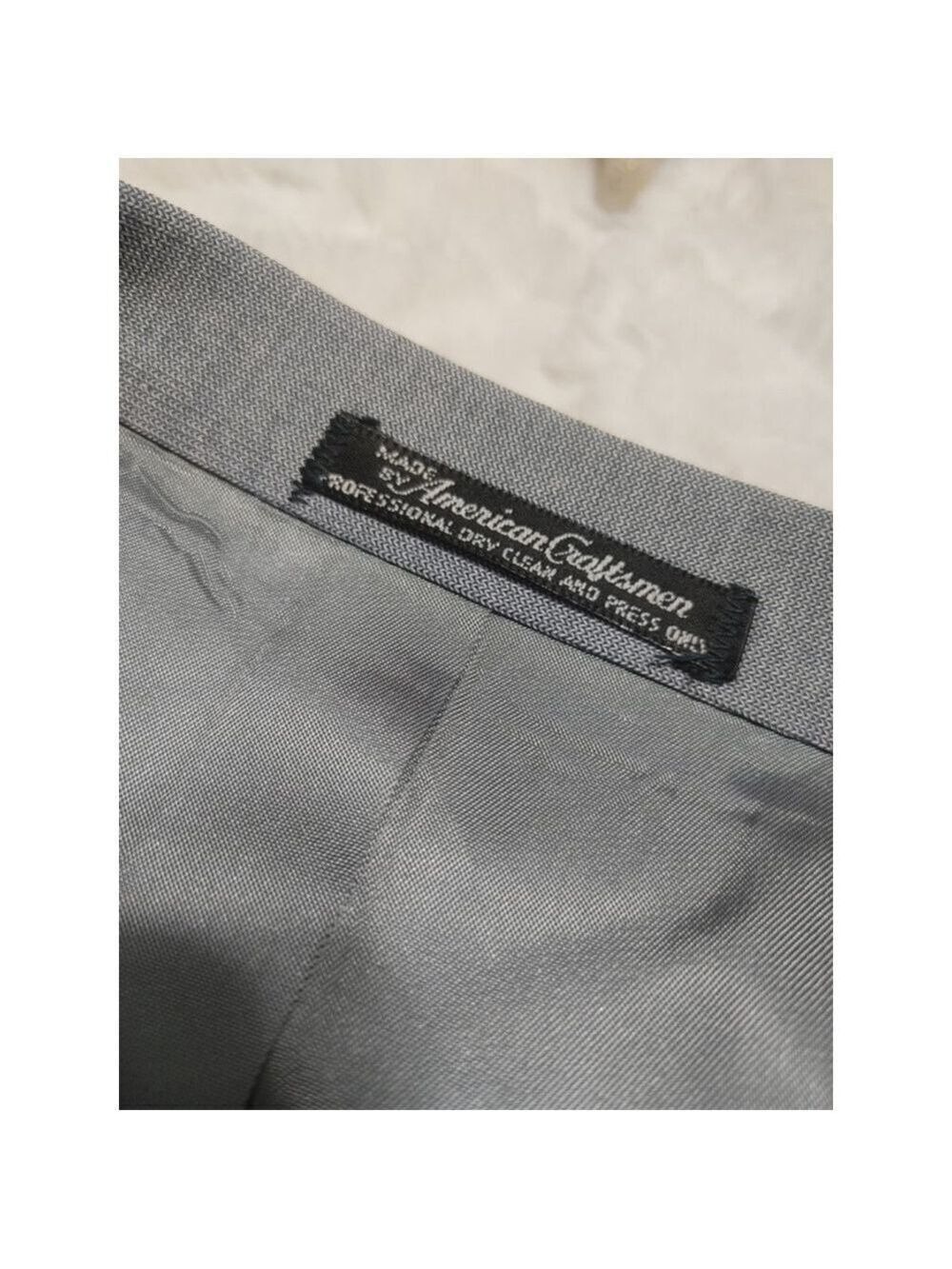 Men's Vintage Warren Sewell Western Light Blue 3-Piece Suit 40R Pant 32R - Picture 4 of 16